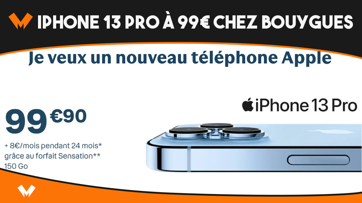 L'iPhone 13 Pro est en promotion chez Bouygues Telecom