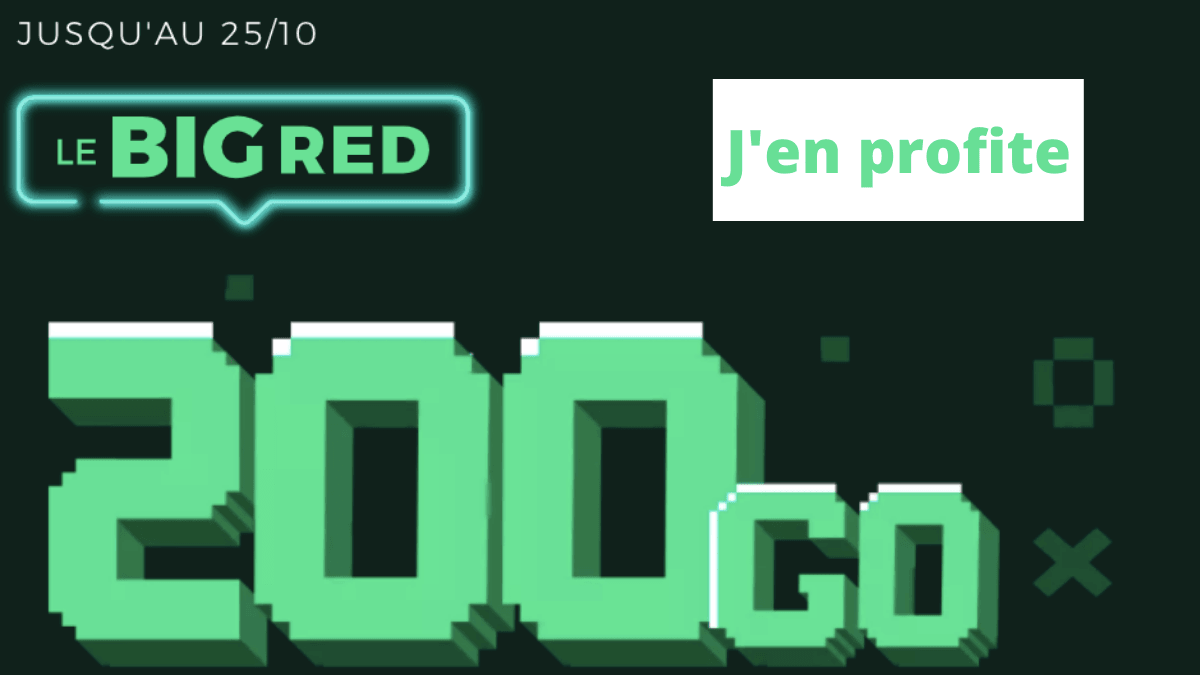 Le forfait data 200 Go de RED by SFR