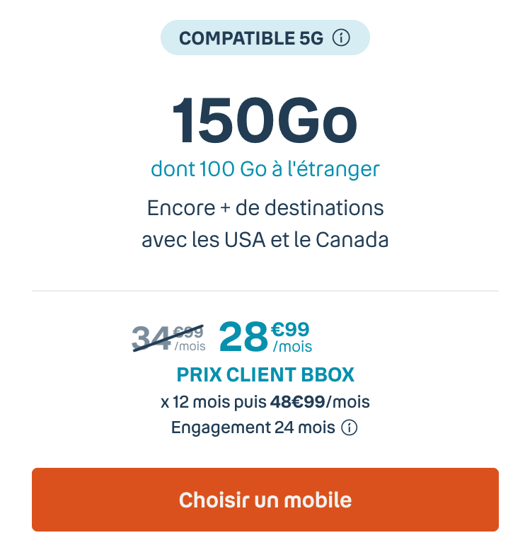 le forfait 150 Go de Bouygues Telecom