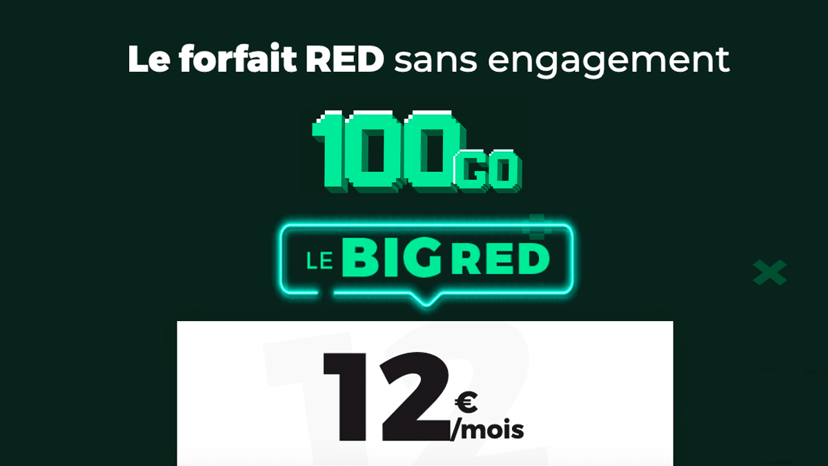 Le forfait mobile RED by SFR 100 Go