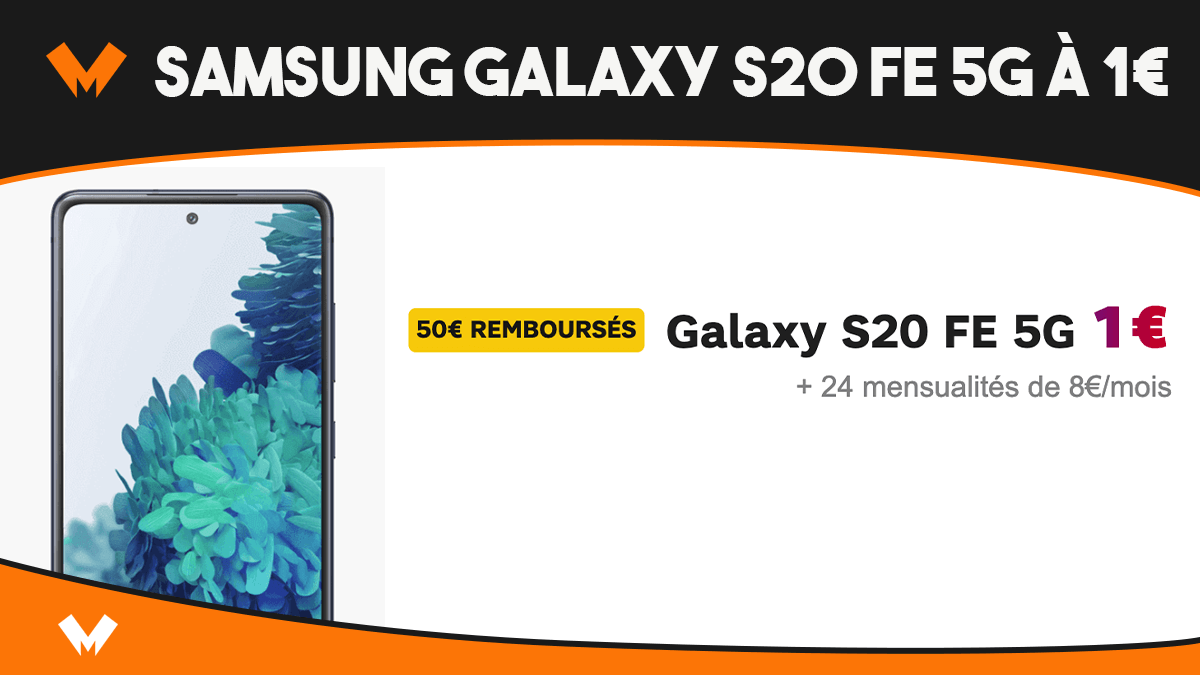 Samsung Galaxy S20 FE 5G trois offres