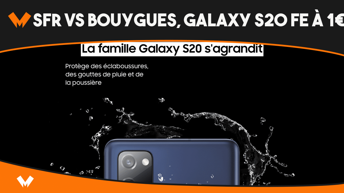 Le Samsung Galaxy S20 FE 5G à 1€