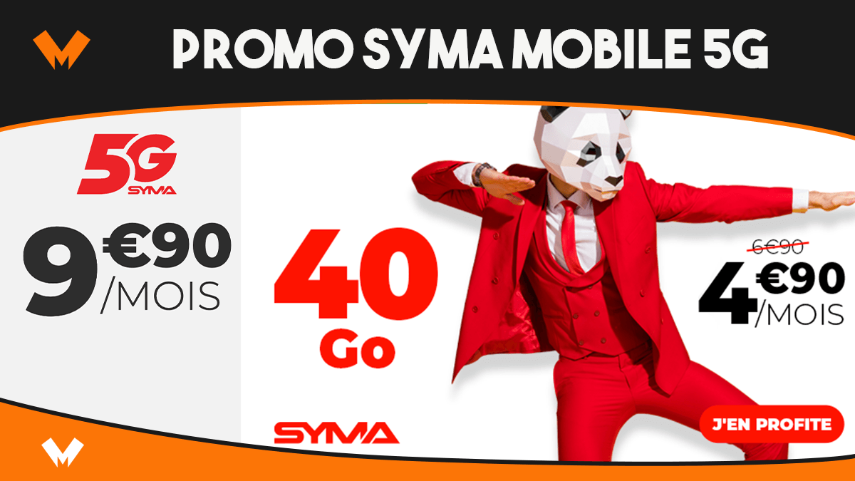 Promos forfaits mobiles Syma 5G