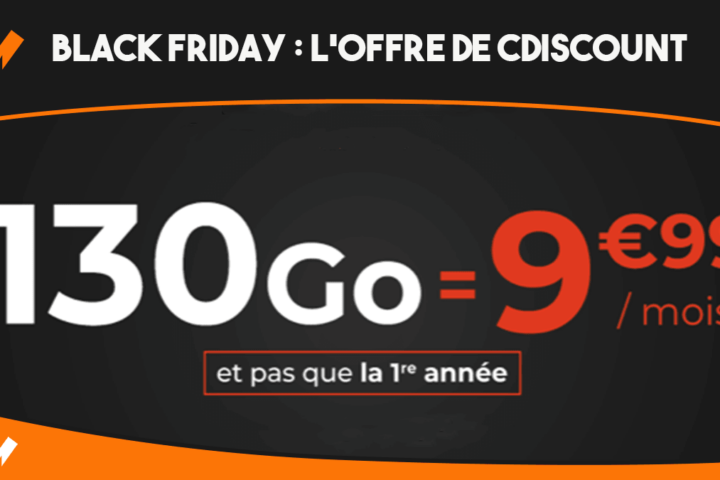 black friday cdiscount mobile forfait 130 go
