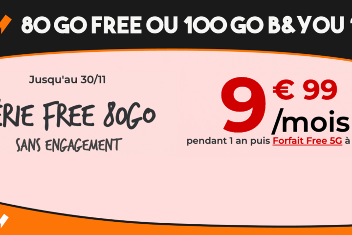 Forfait data Free contre B&You