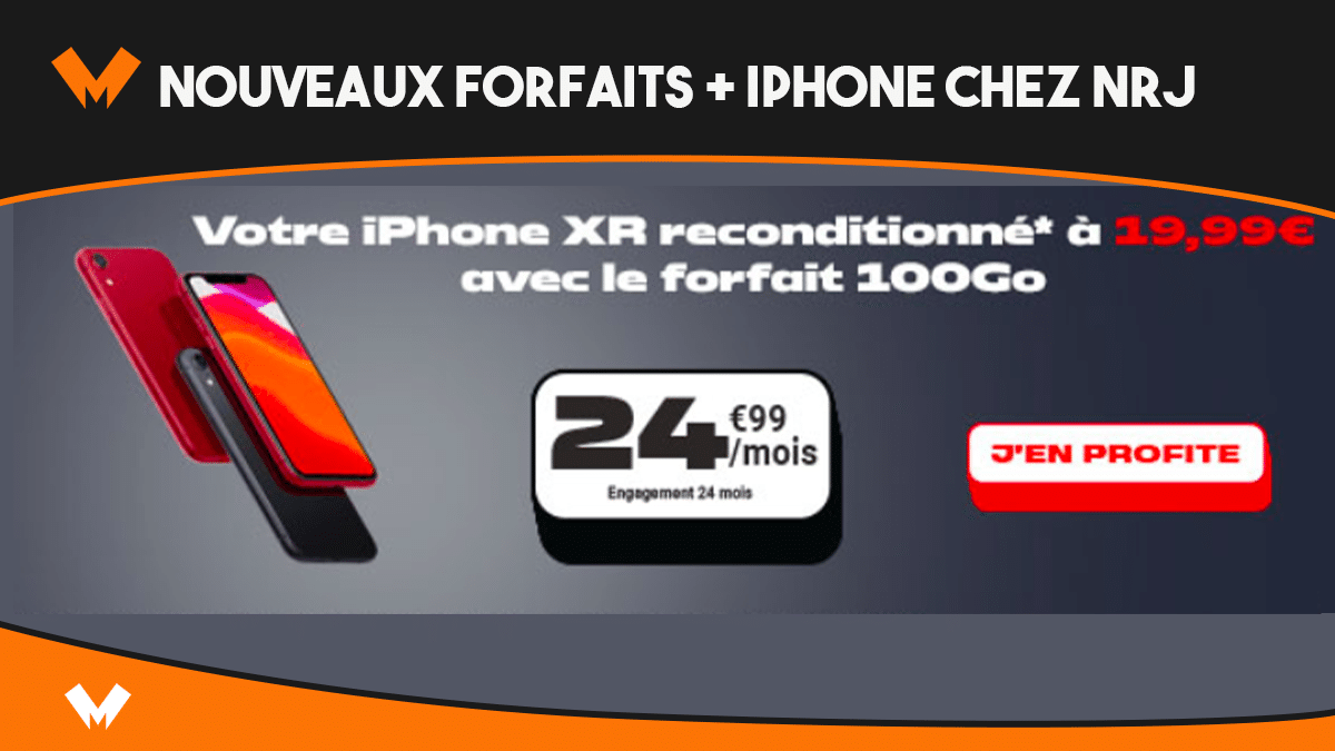 Forfaits mobiles + iPhone XR NRJ Mobile