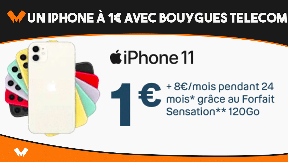 Le Black Friday avec Bouygues, un iPhone à 1€