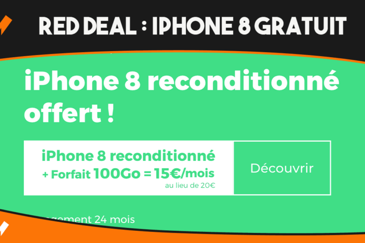 RED DEAL iPhone 8 et 100 Go