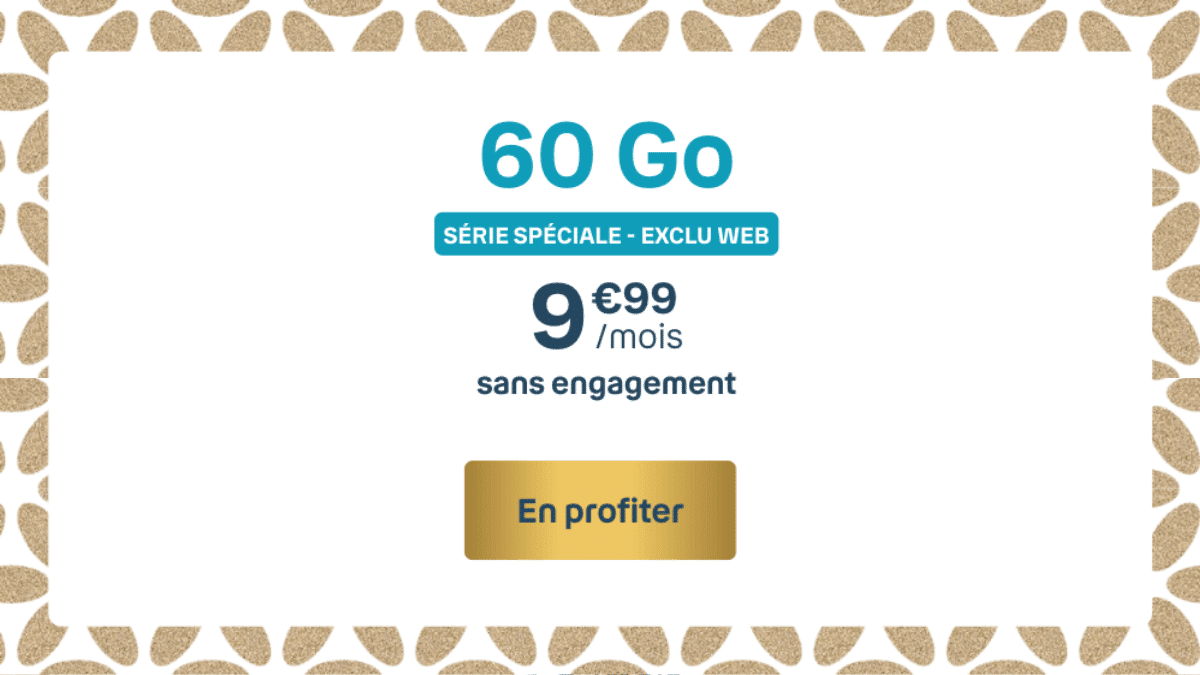 60 Go B&You forfait mobile