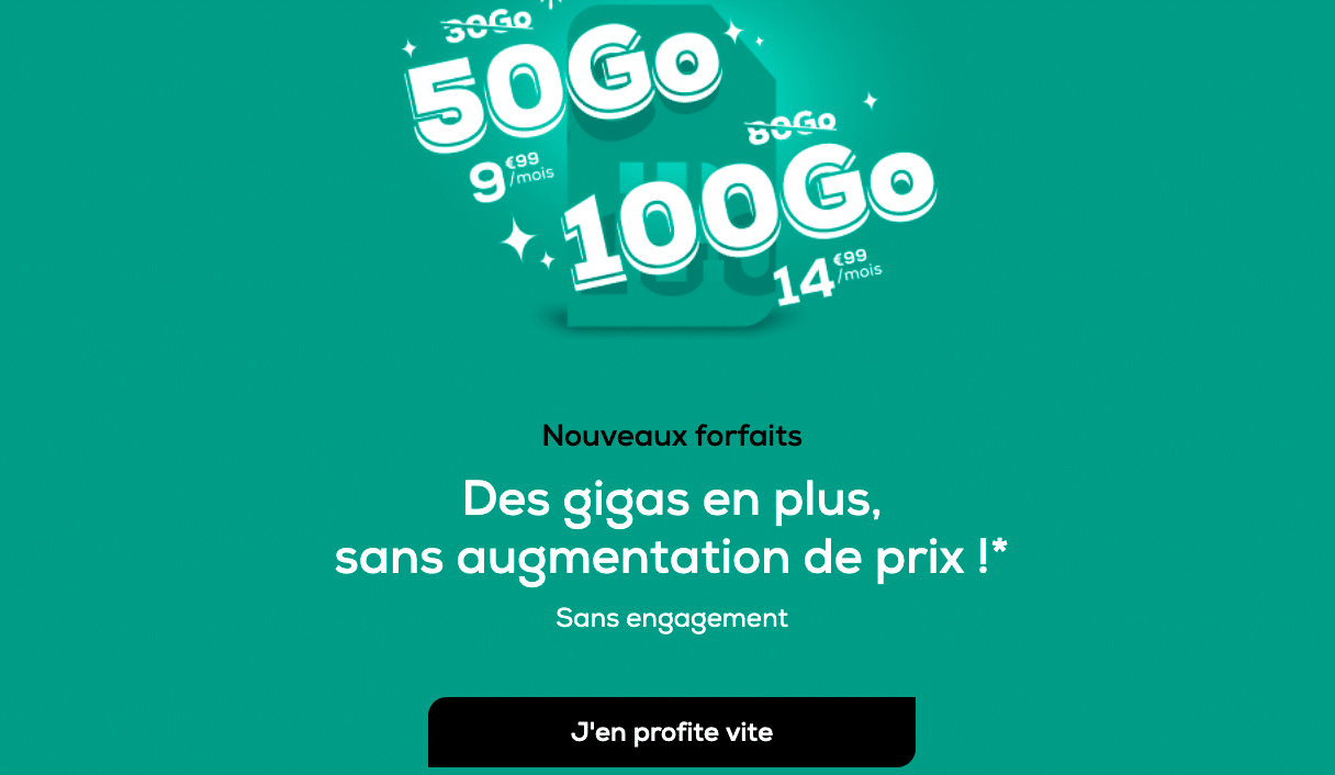 Forfait 50 Go promo de Noël La Poste Mobile
