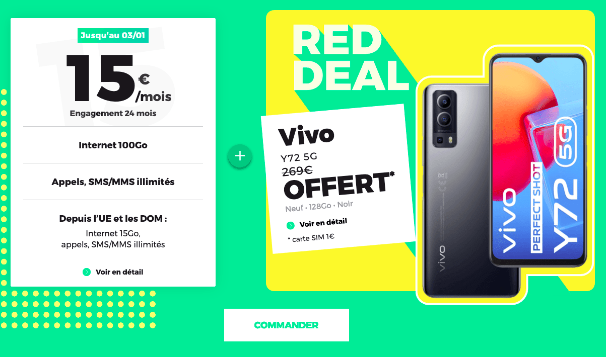 RED Deal forfait mobile 100 Go