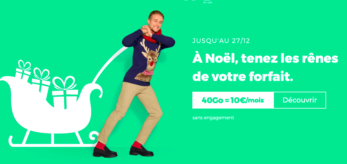 Le forfait de Noël de RED by SFR