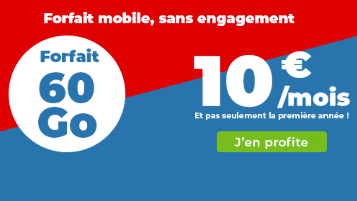 Un forfait mobile de 60 Go avec Auchan Telecom