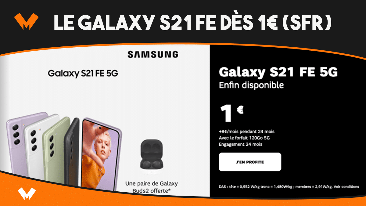 Le Galaxy S21 FE avec SFR