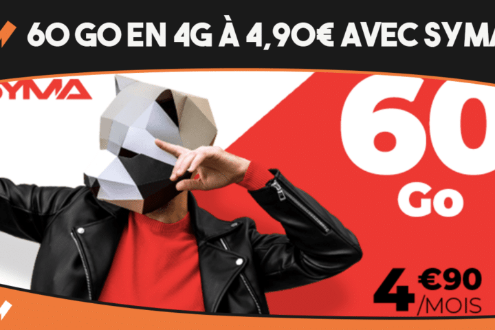 Le forfait 4G à 4,90€ de Syma Mobile