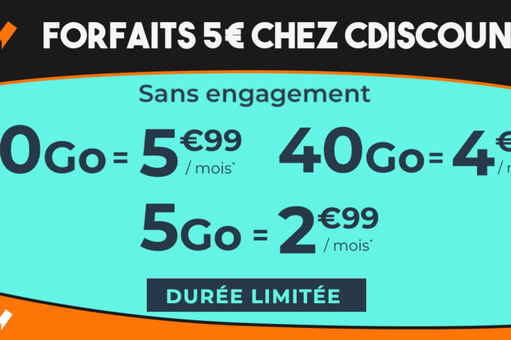 Forfait mobile Cdiscount Mobile