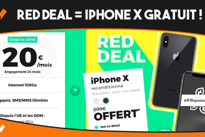 RED DEAL iPhone X gratuit
