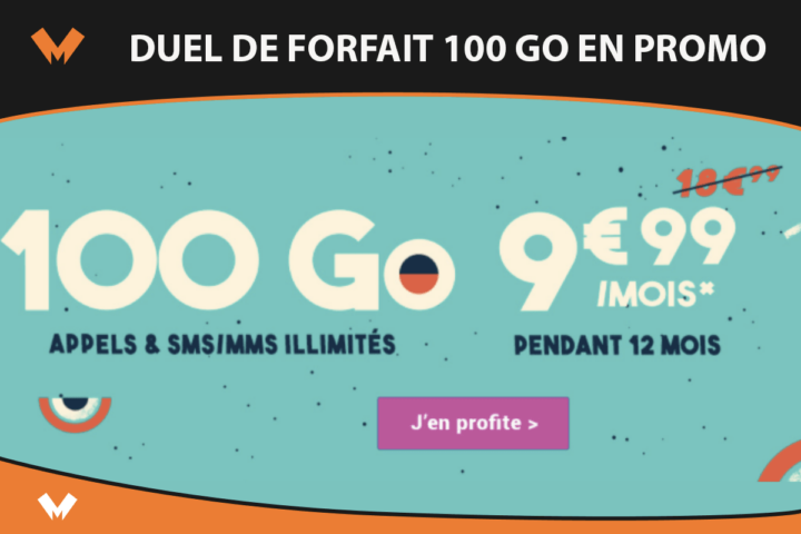 Forfait 100 Go sans engagement en promo