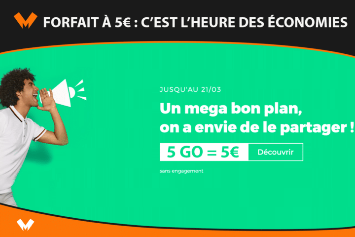Forfait 5€ RED by SFR B&YOU