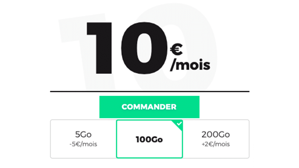 Forfait sans engagement 100 Go RED by SFR