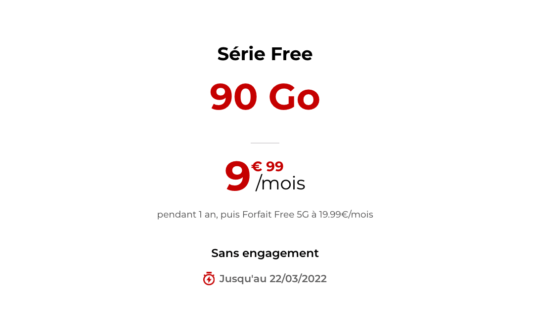 Série Free 90 Go