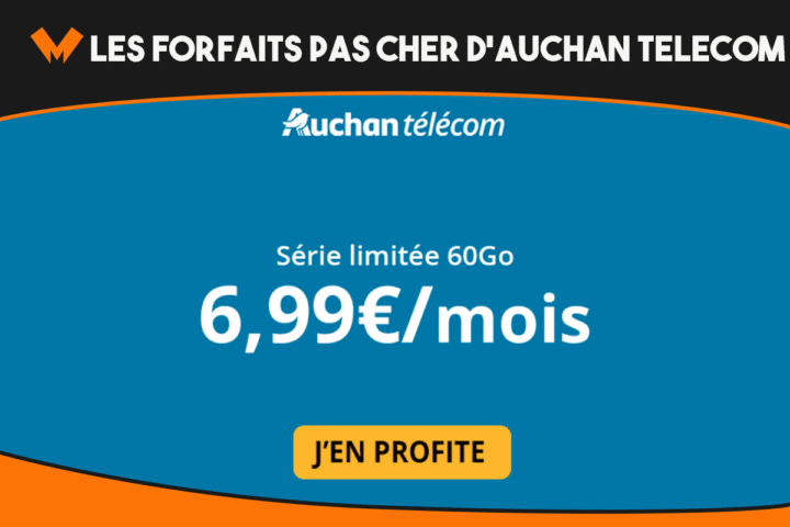 Les forfaits en promo d'Auchan Telecom se dévoilent