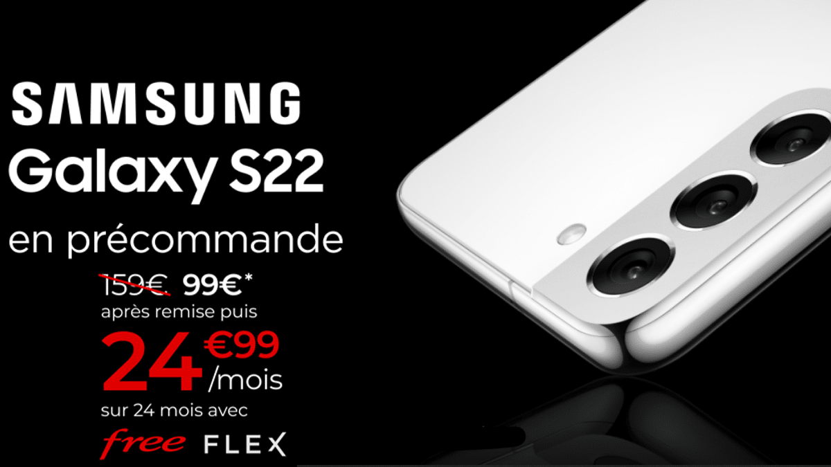 Le Samsung Galaxy S22 est en précommande chez Free