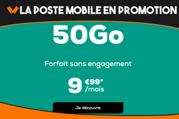 La Poste Mobile propose des nouveautés à partir de 9,99€ par mois