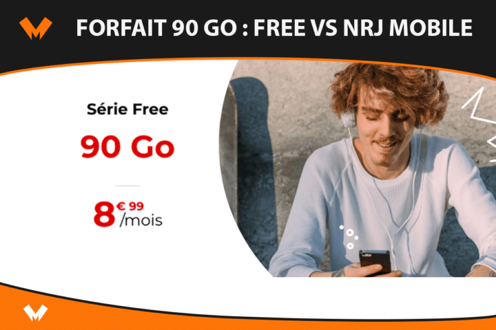 Forfait 90 Go Free Mobile vs NRJ Mobile