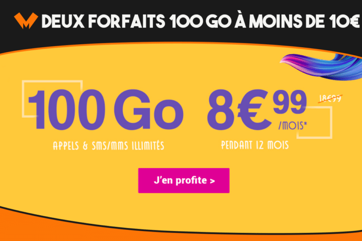 Prixtel vs Coriolis Telecom, le forfait 100 Go en vedette