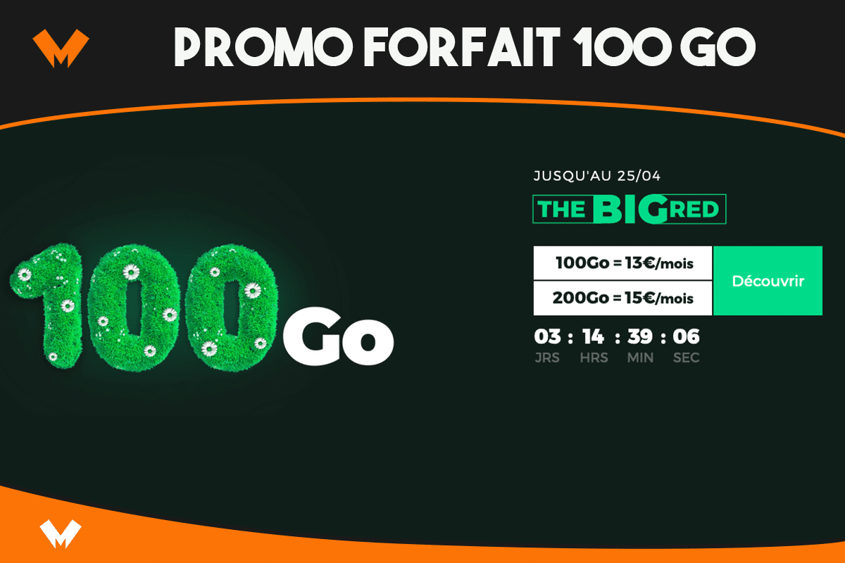 Promo forfait 100 Go