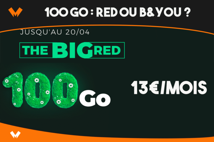 Forfait 100 Go avec RED B&You