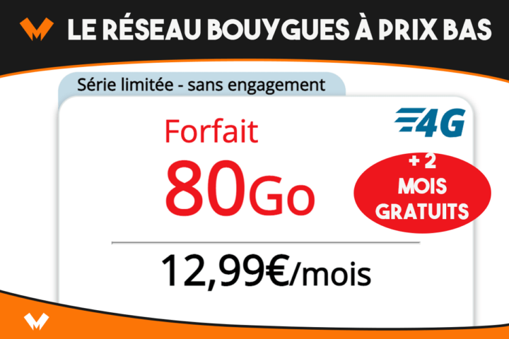 Forfait en promotion réseau Bouygues Telecom