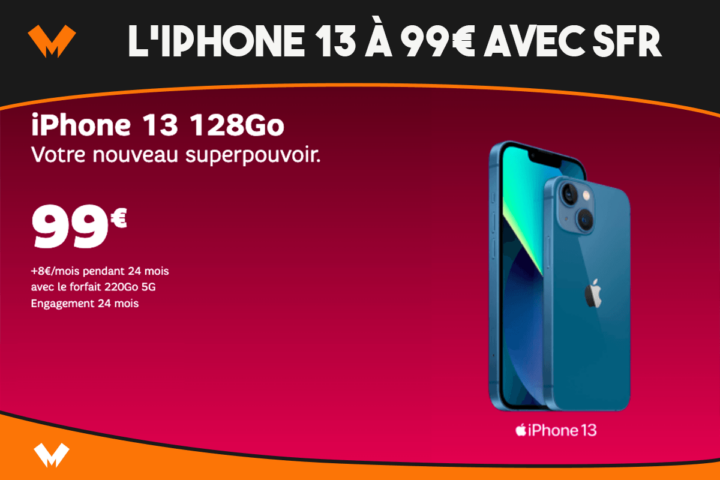 L'iPhone 13 SFR 99 euros