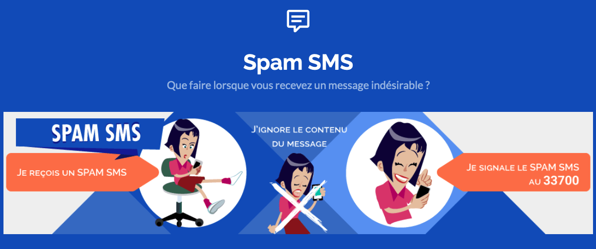 Signaler les spam mobiles