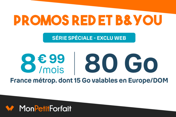 Forfait 80 Go RED B&You