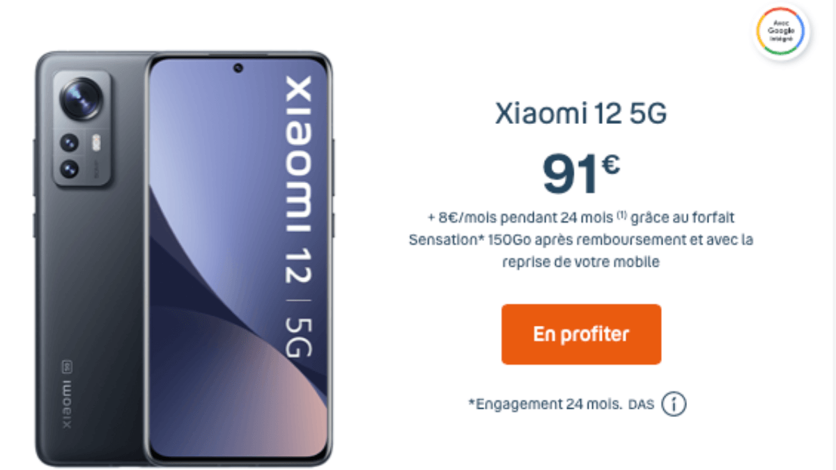 Promotion sur le Xiaomi 12 5G