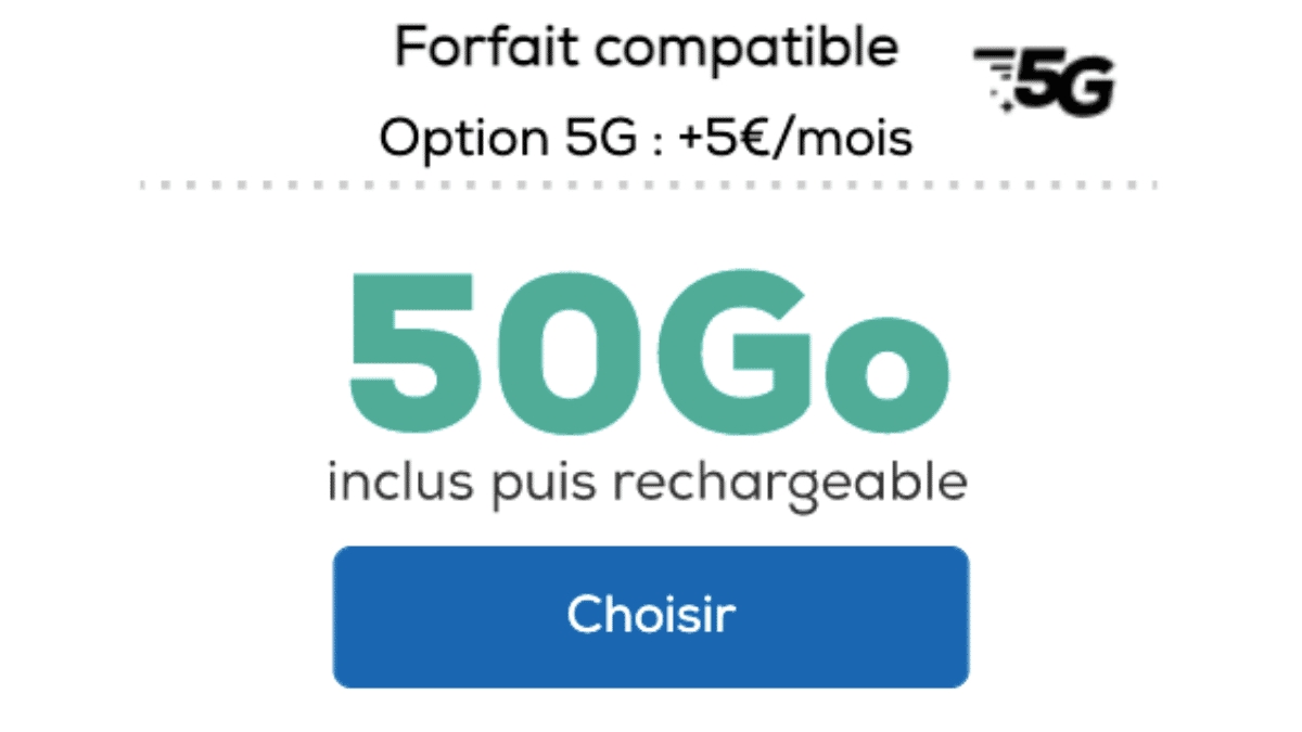 Forfait 50 Go La Poste Mobile