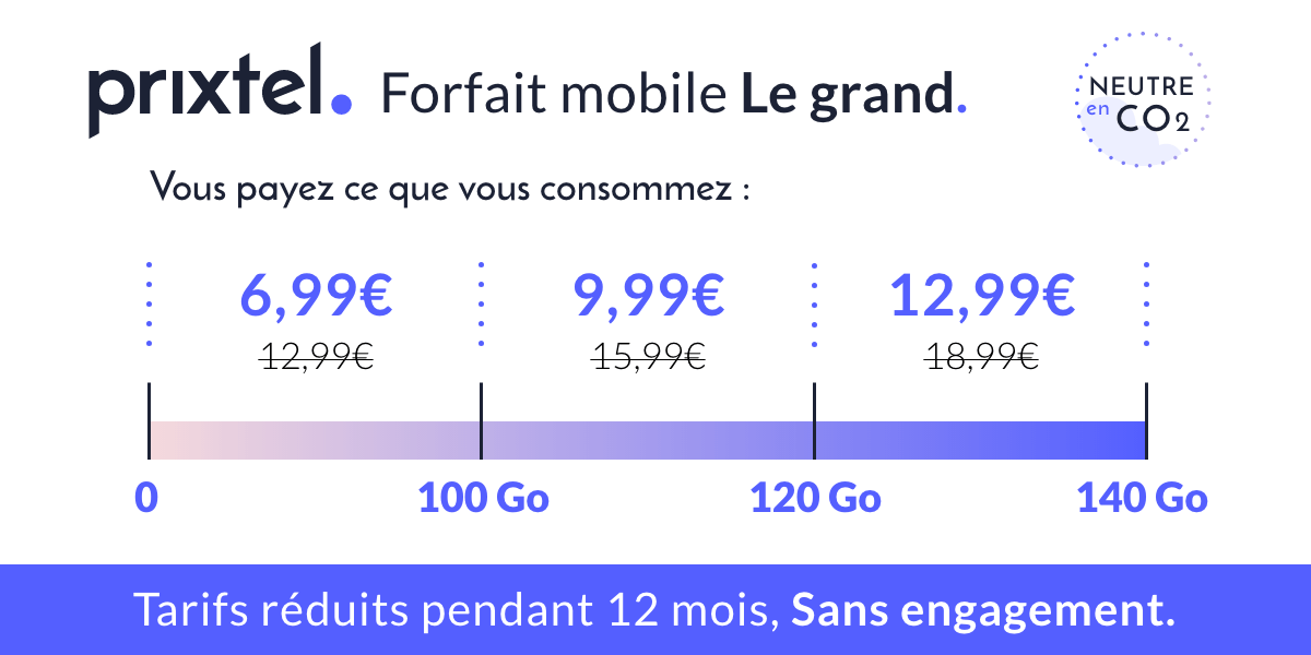 Forfait mobile 100 paliers