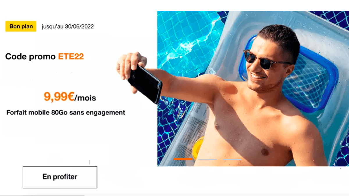 La promo Orange : un forfait mobile 80 Go pour 9,99€ par mois seulement