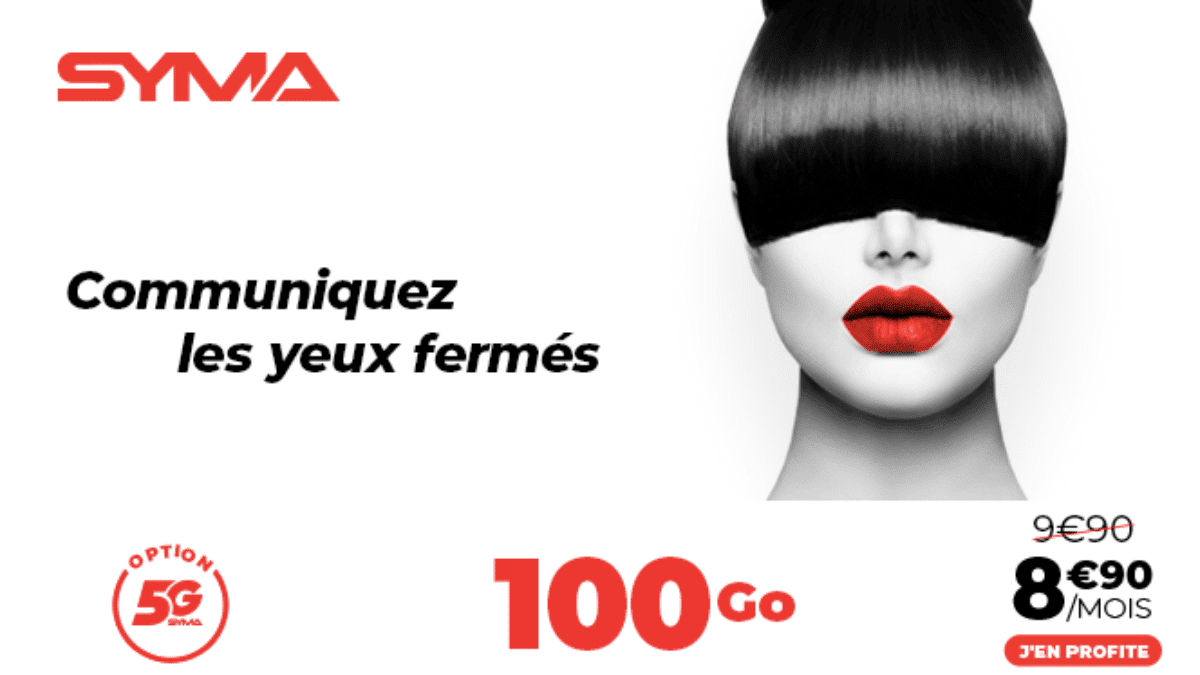 Promo sur l'offre 100 Go de Syma Mobile