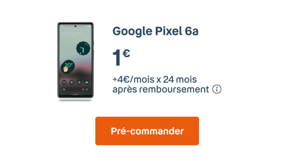 Google Pixel 6a en promo