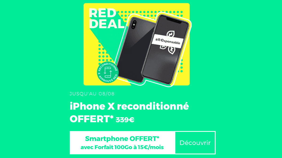 RED Deal iPhone X offert