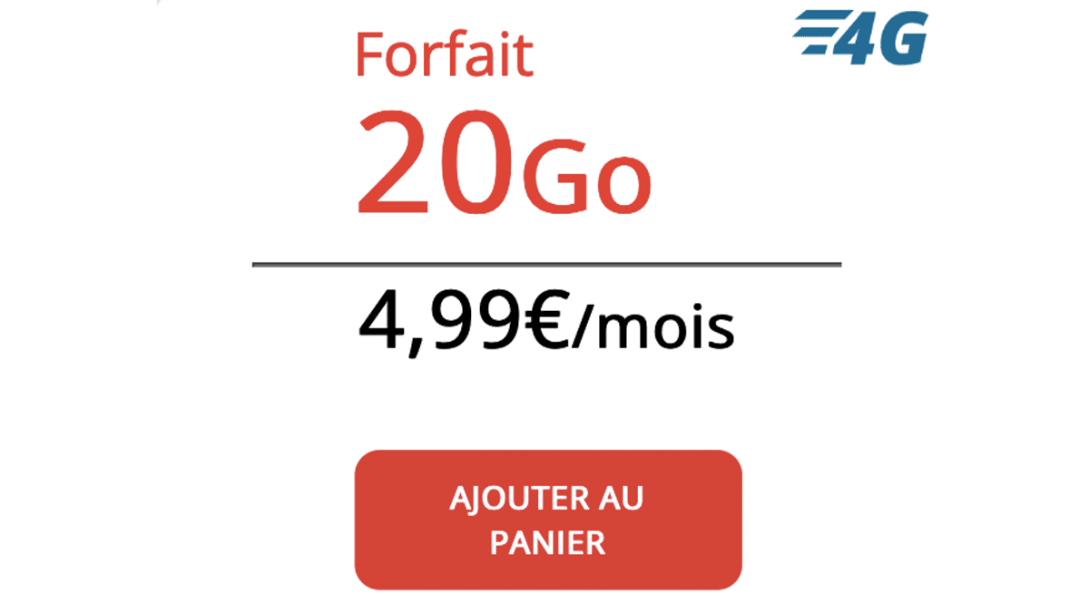 Forfait 5€ Auchan télécom