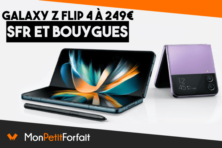Promo sur la Galaxy Z Flip 4 avec SFR et Bouygues Telecom