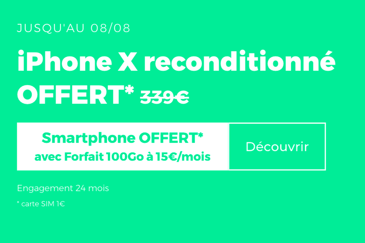Forfait + téléphone gratuit RED by SFR