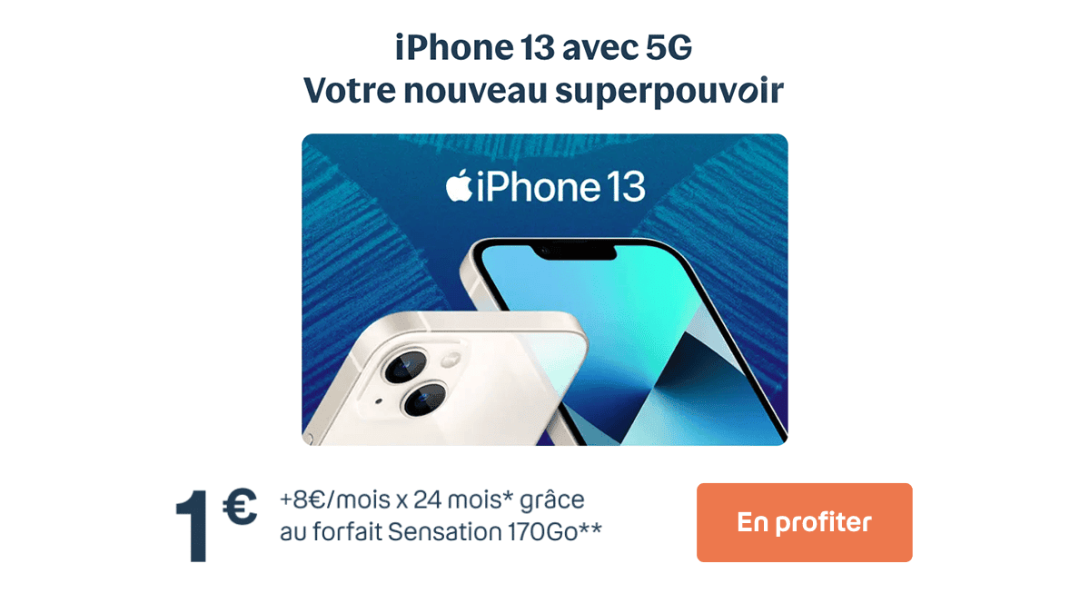 iphone 13 à 1€ avec Bouygues Telecom