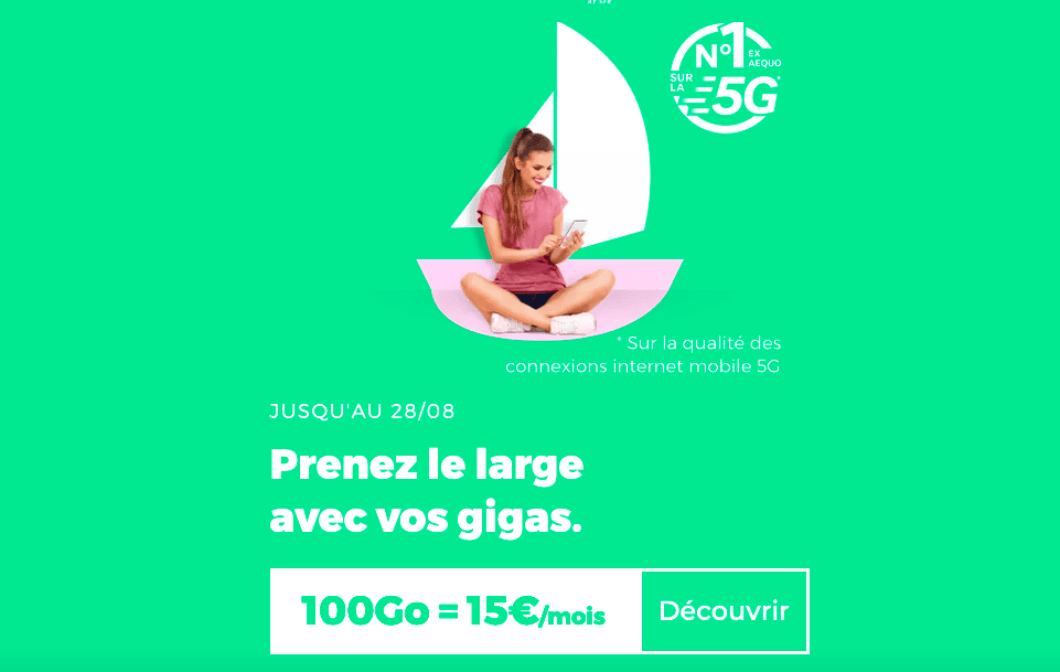 Promotion forfait 4G de RED by SFR