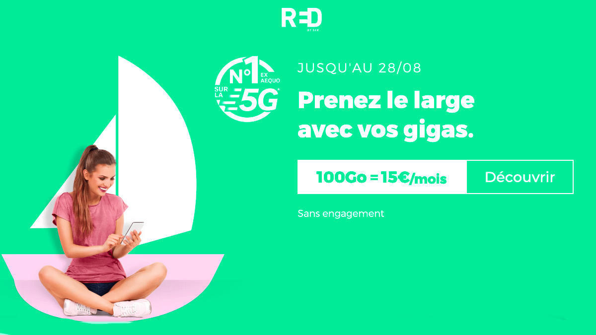 RED by SFR arrive avec son forfait mobile 100 Go
