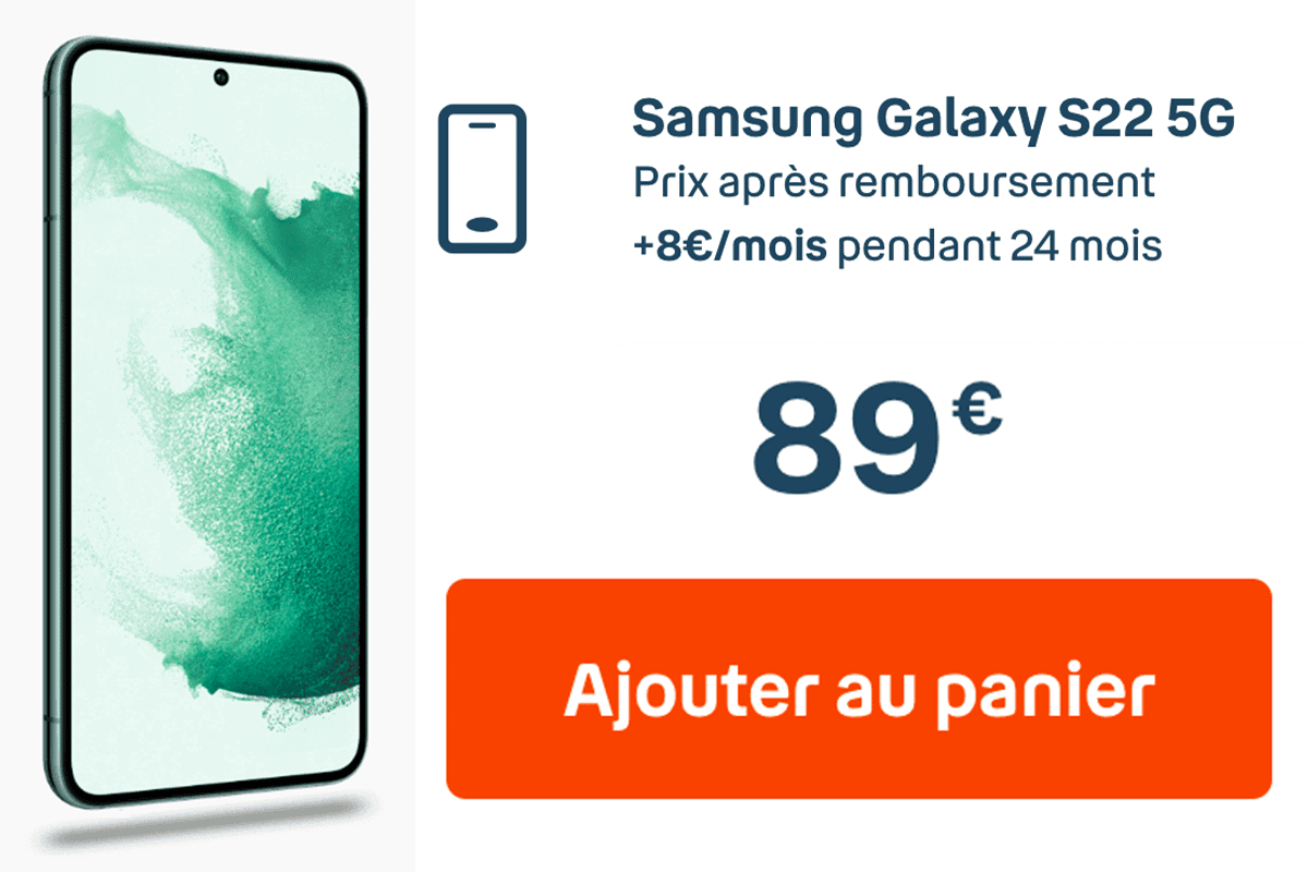 Bouygues Samsung Galaxy S22 89 euros